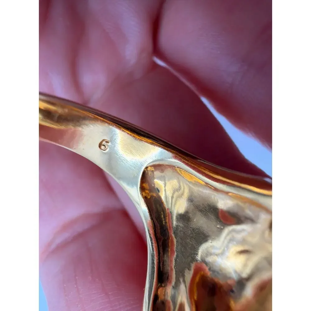 Lowell Hays Elvis Presley Lion Head Ring 18K Gold Plated Size 9